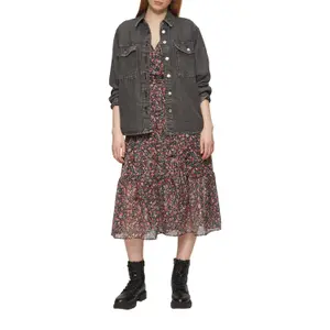 Women's Chiffon Wrap Effect Dress QS image-6