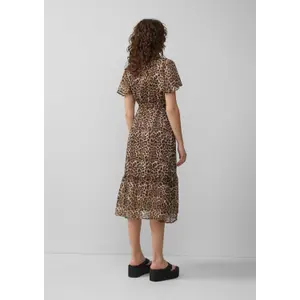 Women's Chiffon Wrap Effect Dress QS image-2