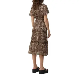 Women's Chiffon Wrap Effect Dress QS image-3
