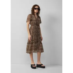 Women's Chiffon Wrap Effect Dress QS image-6