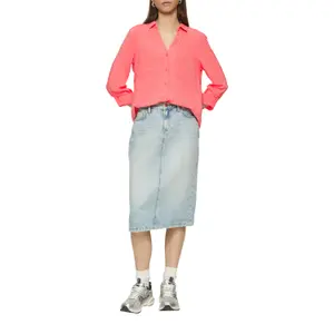 Womens Viscose Roll-Up Sleeve Blouse QS image-6