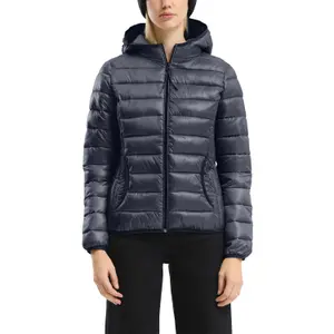 Women's Regular Hooded Puffer Jacket QS image-2