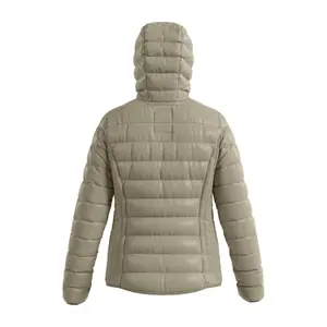 Women's Regular Hooded Puffer Jacket QS image-1