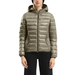 Women's Regular Hooded Puffer Jacket QS image-2
