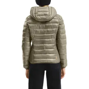 Women's Regular Hooded Puffer Jacket QS image-5