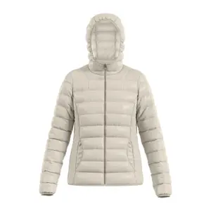 Women's Regular Hooded Puffer Jacket QS image-0