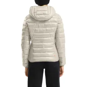 Women's Regular Hooded Puffer Jacket QS image-5