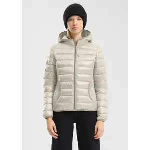 Women's Regular Hooded Puffer Jacket QS image-6