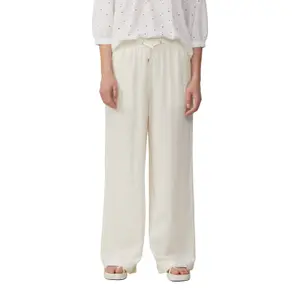 Women's Linen Blend Trousers QS image-2