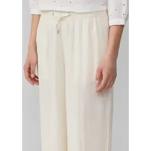 Women's Linen Blend Trousers QS image-3