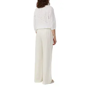 Women's Linen Blend Trousers QS image-5