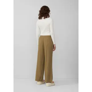 Women's Linen Blend Trousers QS image-4