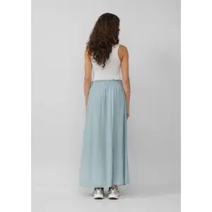 High Waisted Flowy Viscose Long Skirt Women QS image-4