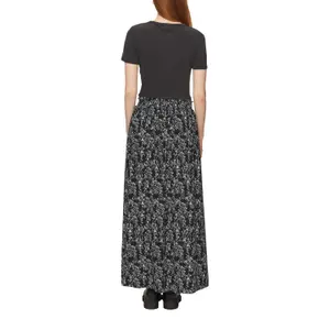 Women's High-Waisted Elasticated Long Viscose Skirt QS image-5