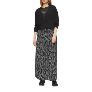Women's High-Waisted Elasticated Long Viscose Skirt QS image-6