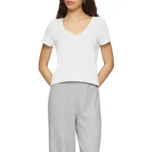 Women's V-neck T-shirt QS image-1