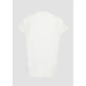 Loose T-Shirt with Lace at Neckline Women QS image-4