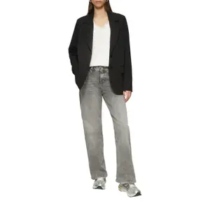 Loose T-Shirt with Lace at Neckline Women QS image-6
