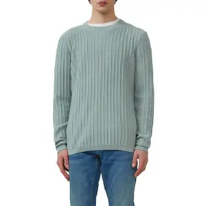 Washed Knit Pullover with Textured Knit Back QS image-2