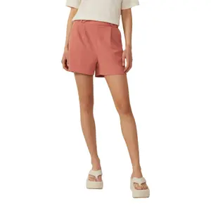 Women's Button Detail Shorts QS image-2