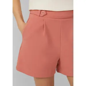 Women's Button Detail Shorts QS image-3
