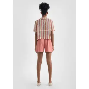 Women's Button Detail Shorts QS image-6
