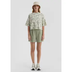 Women's Button Detail Shorts QS image-1