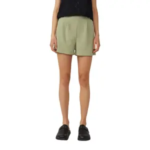 Women's Button Detail Shorts QS image-2