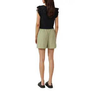 Women's Button Detail Shorts QS image-5