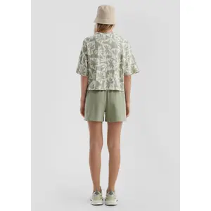 Women's Button Detail Shorts QS image-6