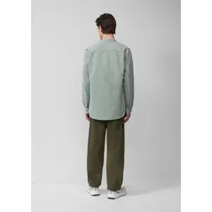 Long Sleeve Polo Shirt with Embroidered Logo QS image-4