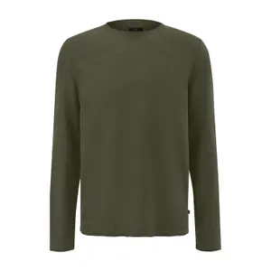 Washed Knit Pullover with Rolled Hem QS image-0