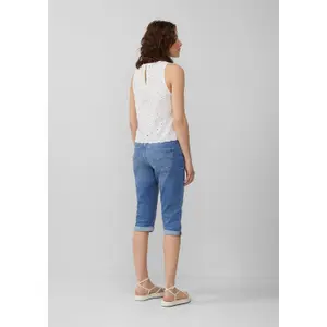 3/4 Slim Jeans with Mid-Rise Women's Waist QS Catie image-4