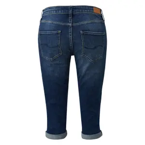 3/4 Slim Jeans with Mid-Rise Women's Waist QS Catie image-1