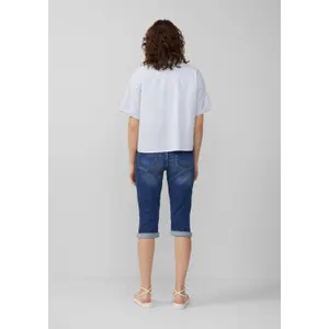 3/4 Slim Jeans with Mid-Rise Women's Waist QS Catie image-4