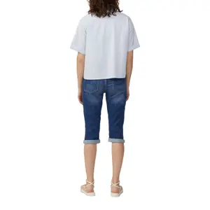 3/4 Slim Jeans with Mid-Rise Women's Waist QS Catie image-5