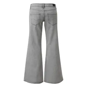 Low Rise Slightly Stretchy Wide Leg Jeans for Women QS Catie image-1