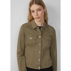 Women's Fitted Denim Jacket QS image-4