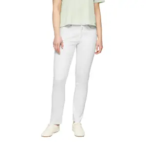 Comfortable Stretch Cotton Mid-Rise Slim Jeans for Women QS Catie image-2