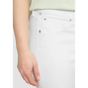 Comfortable Stretch Cotton Mid-Rise Slim Jeans for Women QS Catie image-3