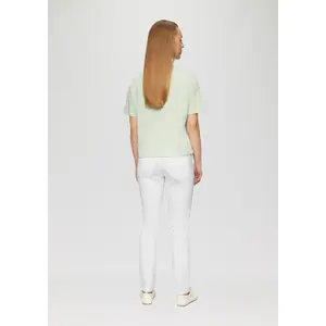 Comfortable Stretch Cotton Mid-Rise Slim Jeans for Women QS Catie image-4