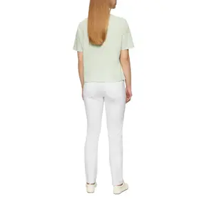 Comfortable Stretch Cotton Mid-Rise Slim Jeans for Women QS Catie image-5