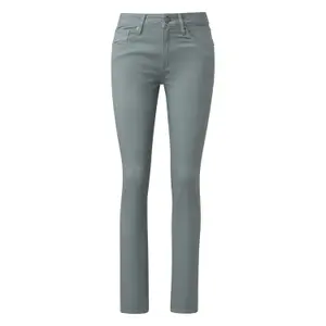 Comfortable Stretch Cotton Mid-Rise Slim Jeans for Women QS Catie image-0