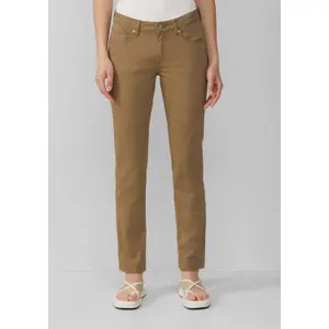 Comfortable Stretch Cotton Mid-Rise Slim Jeans for Women QS Catie image-1