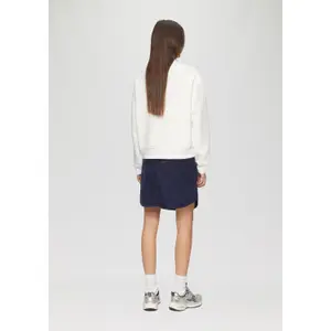 Loose Sweatshirt with English Embroidery for Women QS image-4