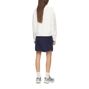 Loose Sweatshirt with English Embroidery for Women QS image-5