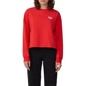 Embroidered Boxy Fit Sweatshirt for Women QS image-2
