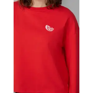 Embroidered Boxy Fit Sweatshirt for Women QS image-3