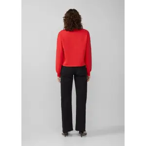 Embroidered Boxy Fit Sweatshirt for Women QS image-4
