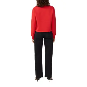 Embroidered Boxy Fit Sweatshirt for Women QS image-5